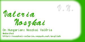 valeria noszkai business card