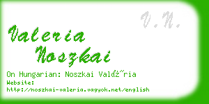 valeria noszkai business card